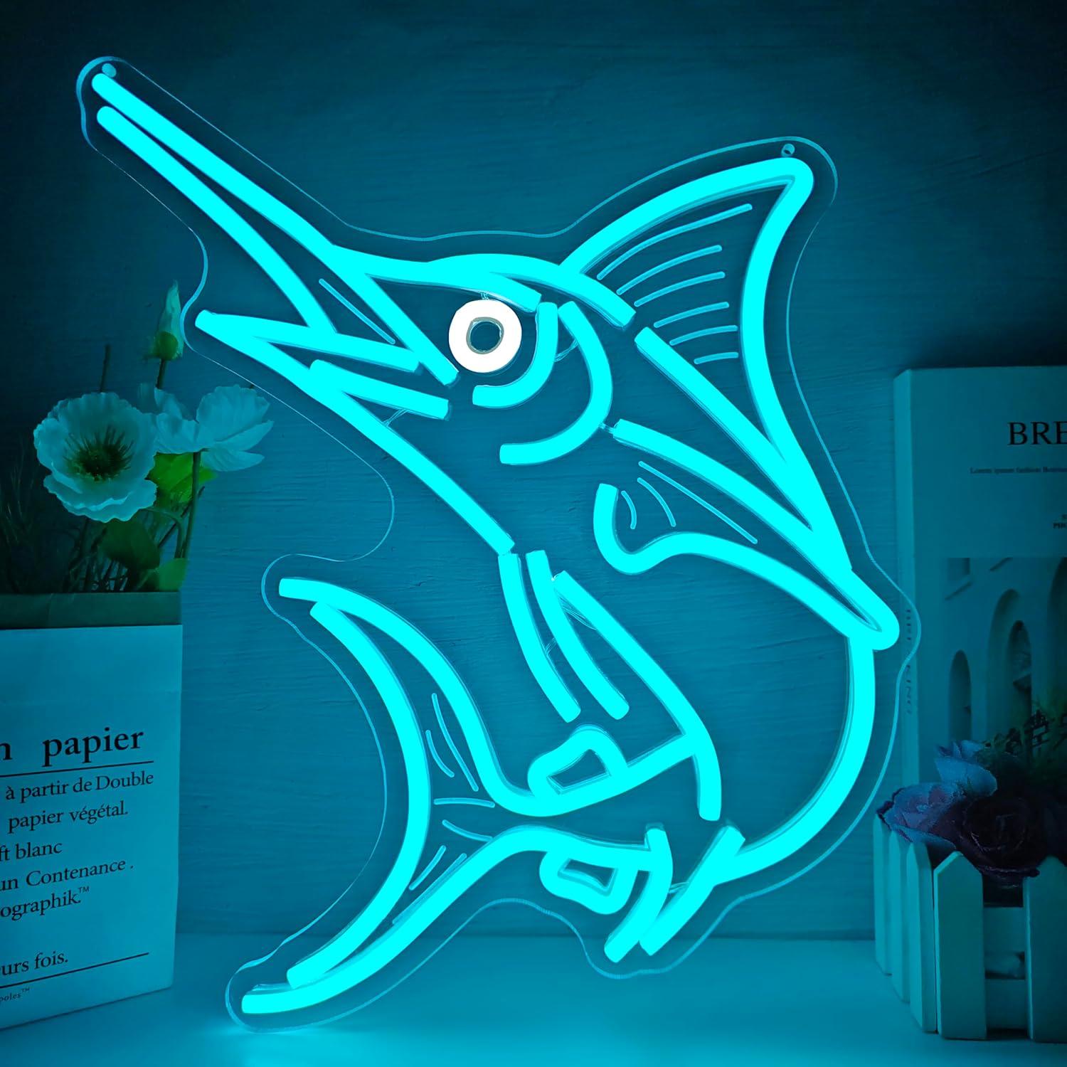 Fishing Light - Marlin Fish Neon Sign Deep Sea