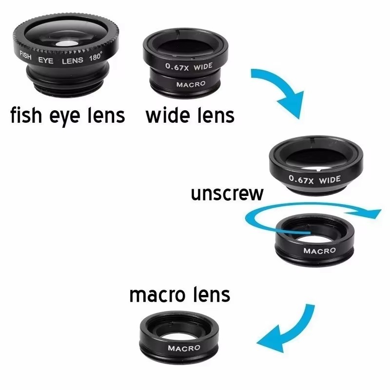 3In1 Mobile Phone Fish Eye Len - огляд і ціна Fishing Camera