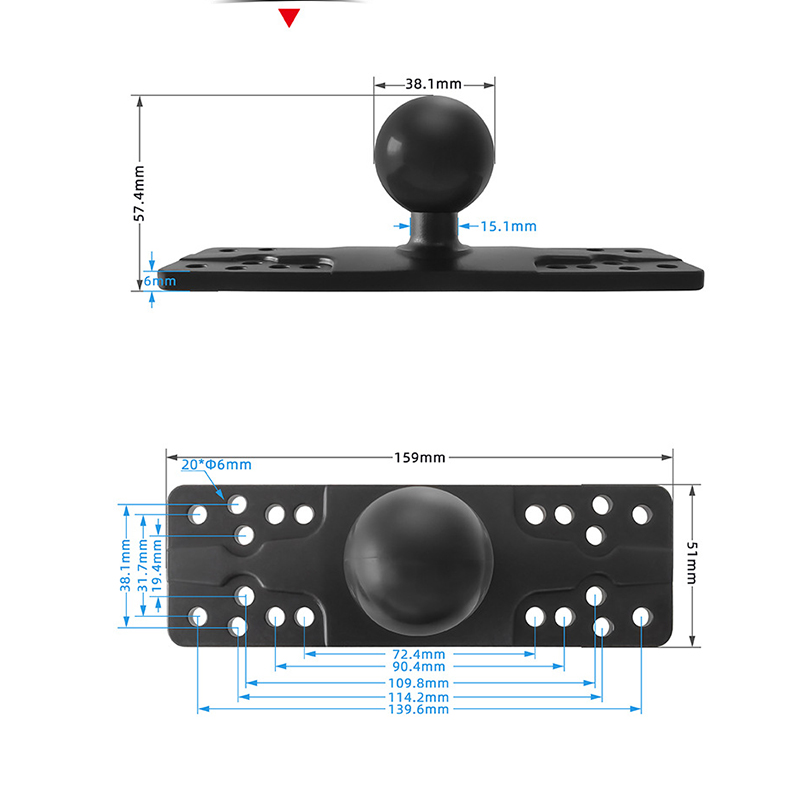 1.5 Inch Marine Fish Finder Mo - огляд і ціна Fish Finder Mount