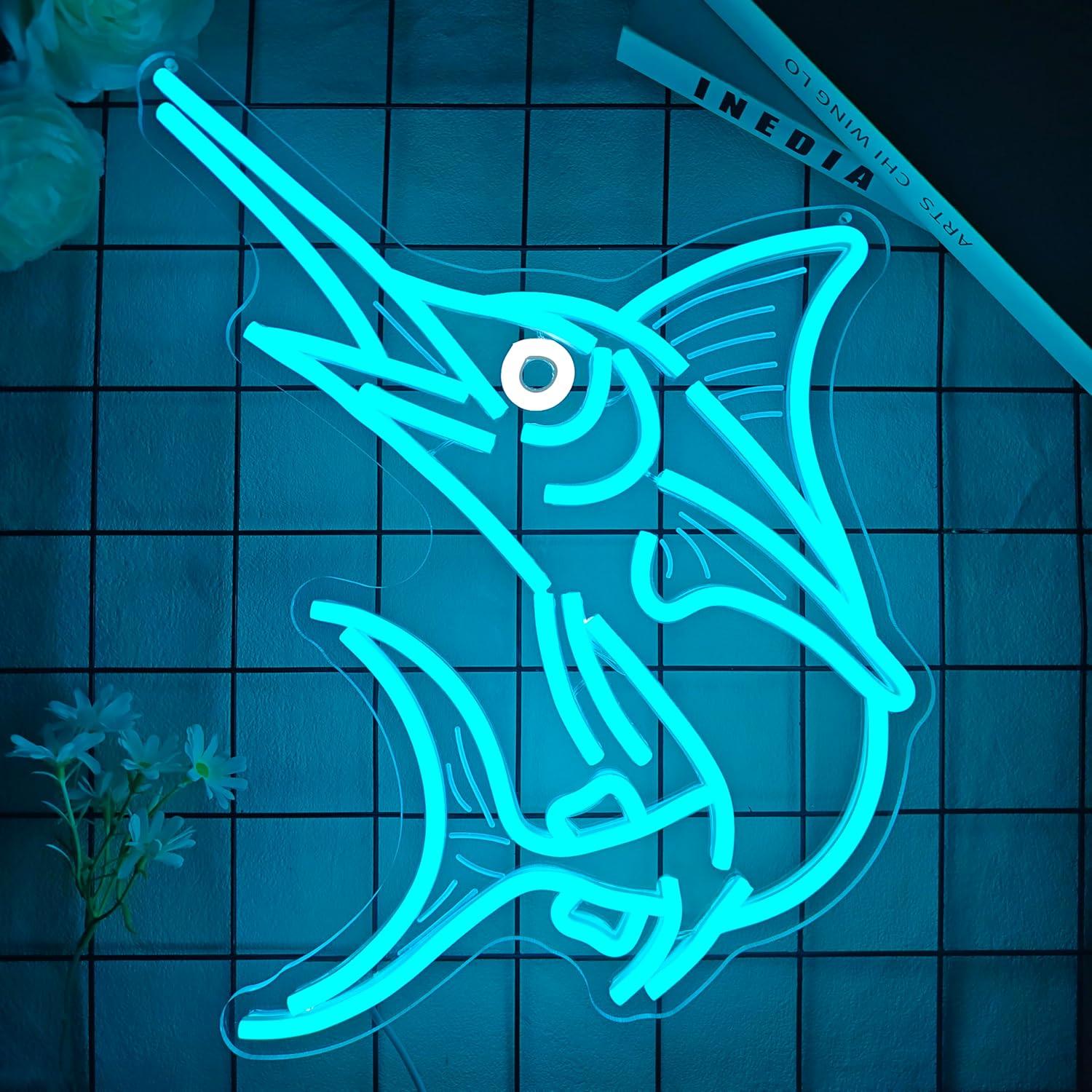 Marlin Fish Neon Sign Deep Sea - огляд і ціна Fishing Light