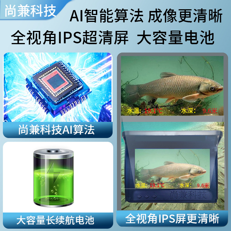 New 360 rotating visual high d - огляд і ціна Fishing Depth Finder