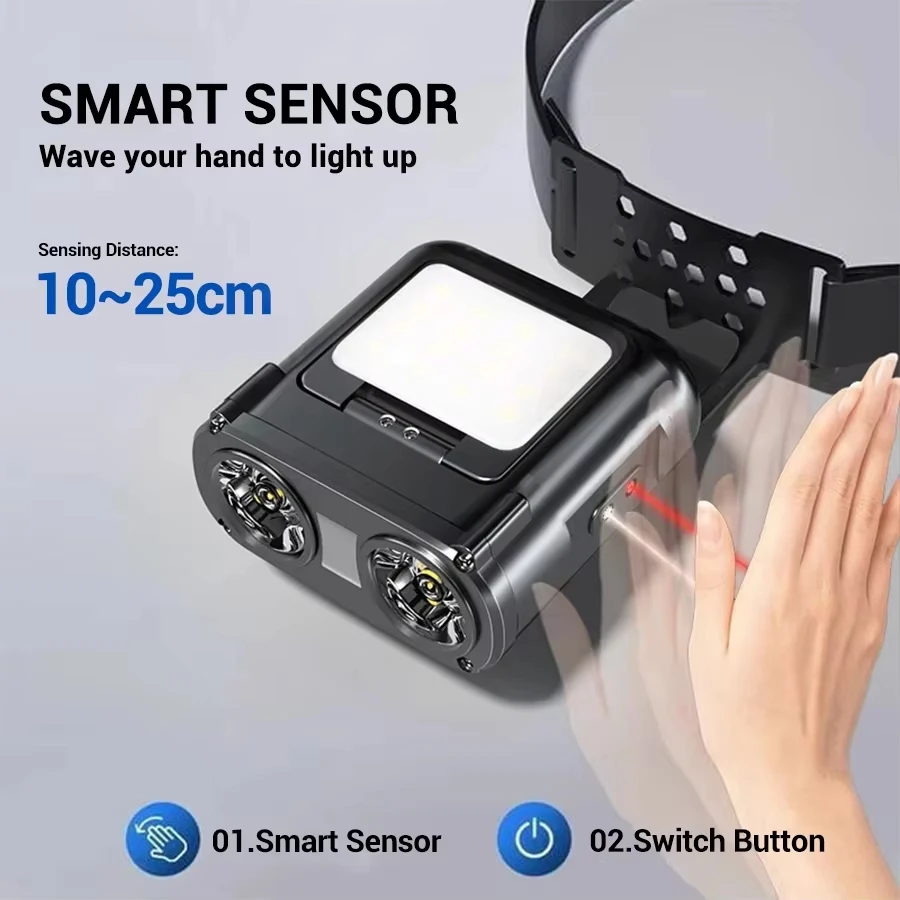 Sensor COB LED Headlamp Cap Cl - огляд і ціна Fish Finder Battery